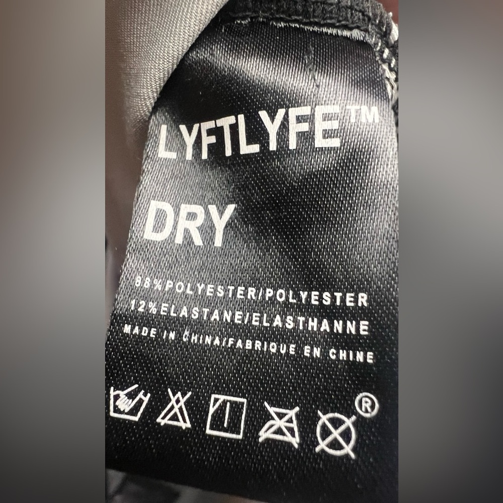 Lyftlyfe- Mens‎ Large Tank Top, surface pilling, Black/Grey/White - Picture 5 of 7